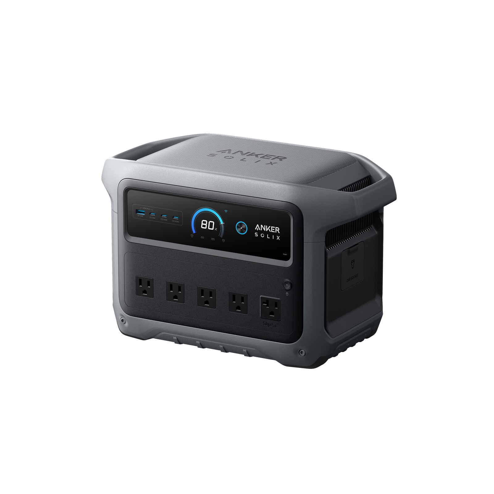 Official studio packshot of Anker SOLIX C1000 Gen 2 portable power station on white background